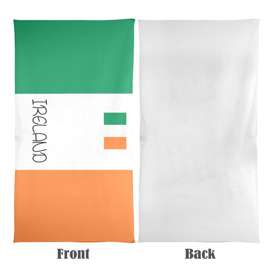 Ireland Flag Beach Towel 31"x71" (Made in USA)