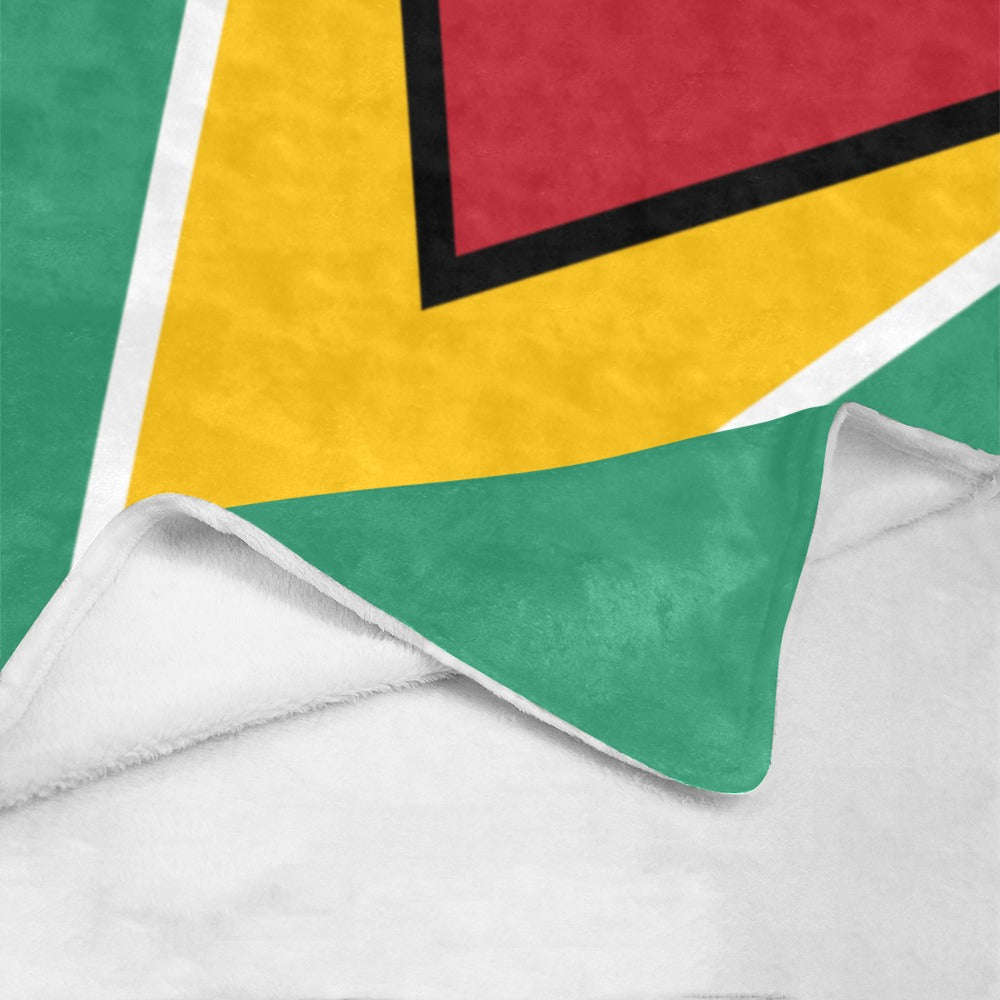 Luv My Flag blanket featuring colorful geometric design pattern.