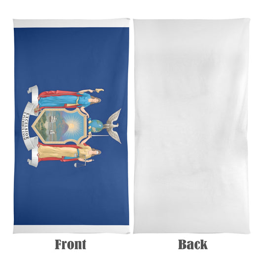 New York Flag Beach Towel 31"x71" (Made in USA)