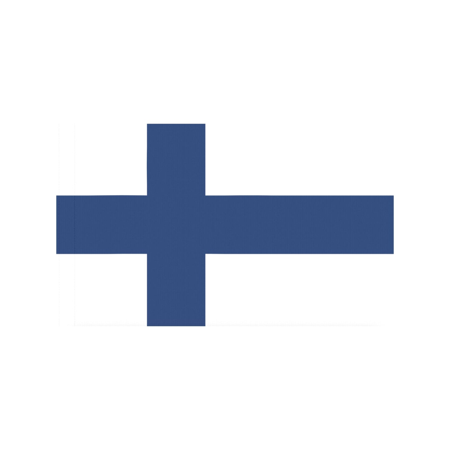 Luv My Flag, Finland flag with blue cross design.
