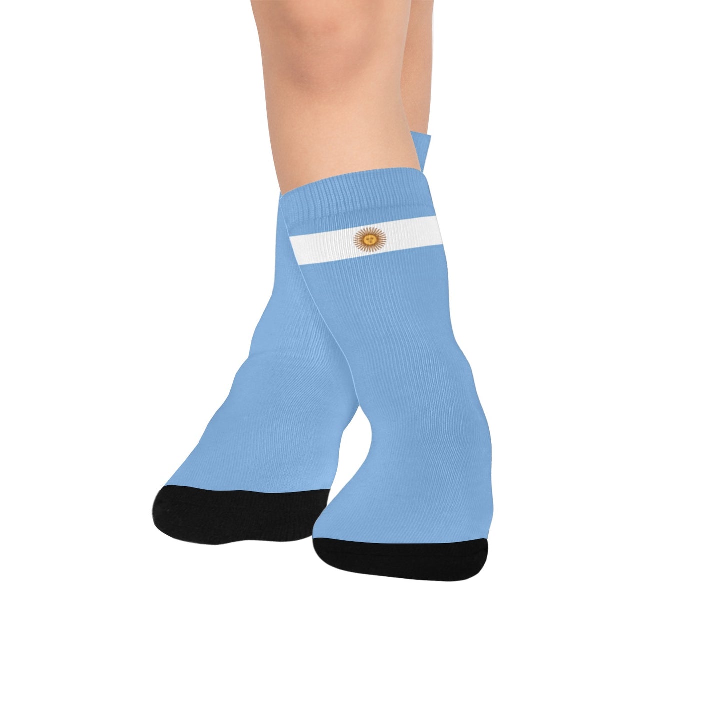Argentina Flag Inspired Kid's Socks (Made in the USA)