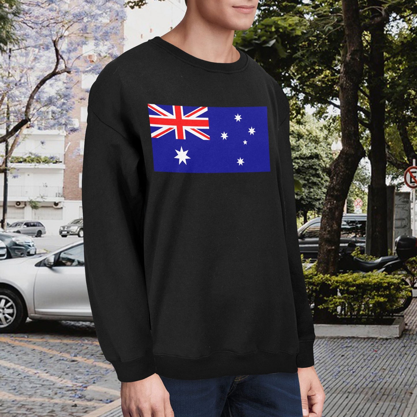 Australia Flag Unisex Fleece Sweatshirt (Made in the USA)