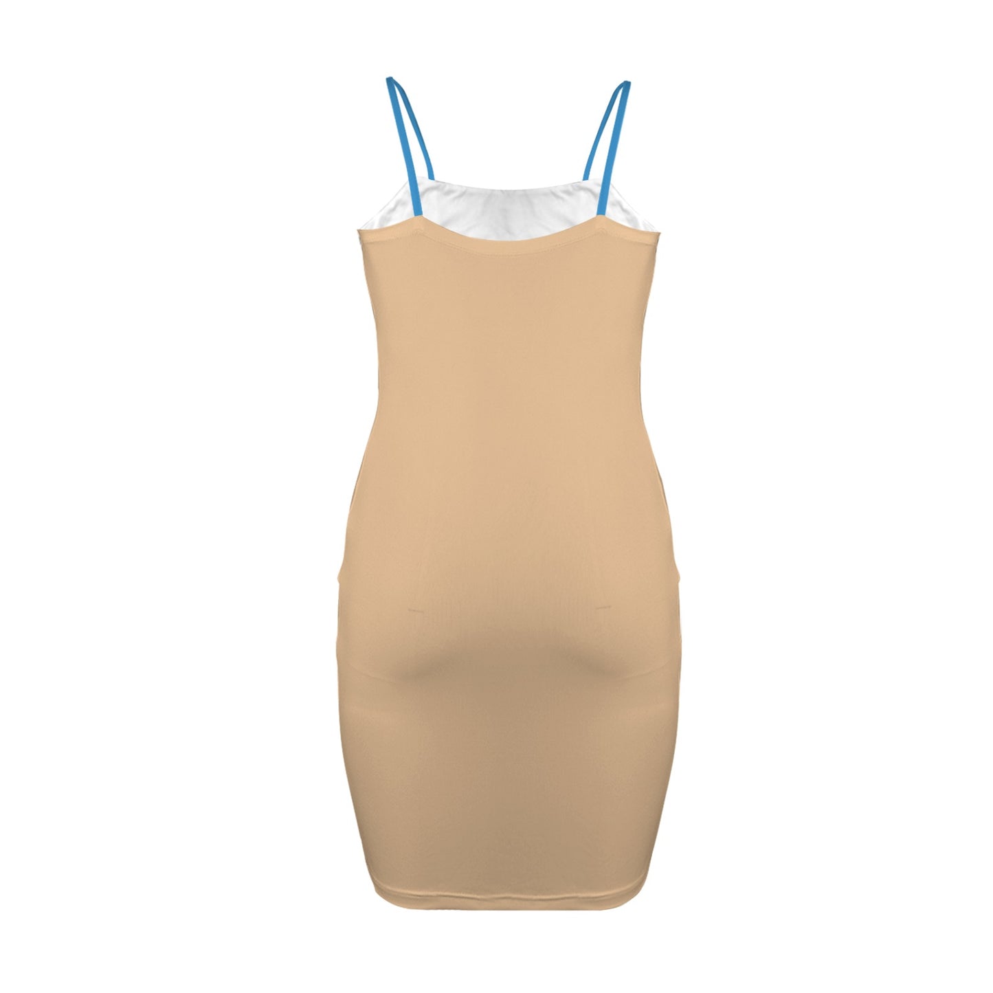 New Jersey Flag Inspired Backless Spaghetti Strap Bodycon Dress