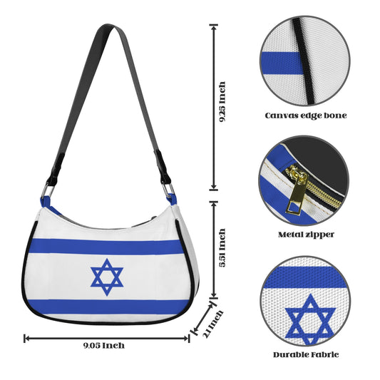 Israel Flag Inspired Women's Shoulder Bag