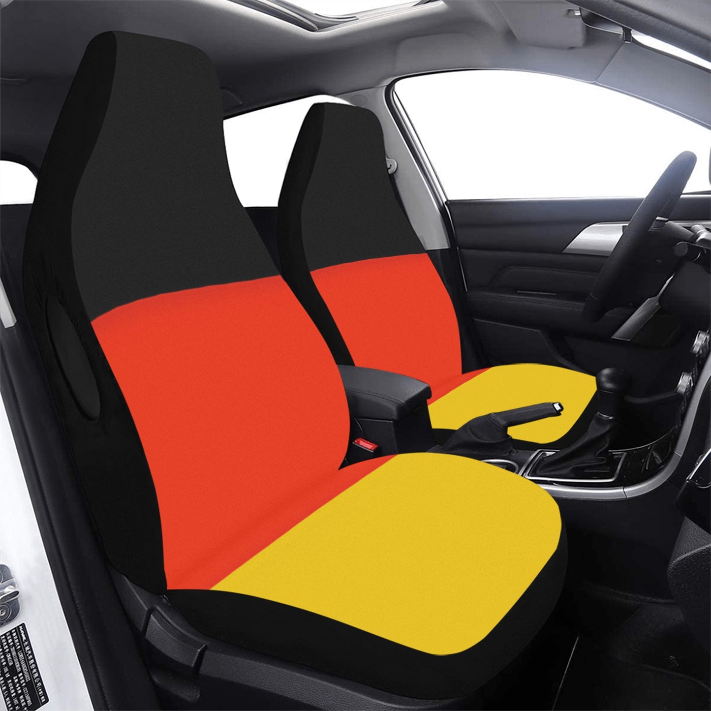 Germany Flag Car Seat Cover Airbag Compatible(Set of 2)