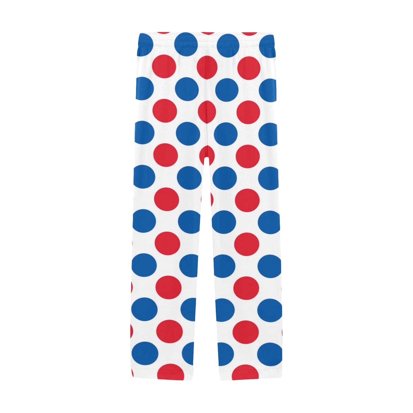 USA/American Flag Inspired Polka Dot Pattern Men’s Pajama Trousers with Pockets (Made in the USA)