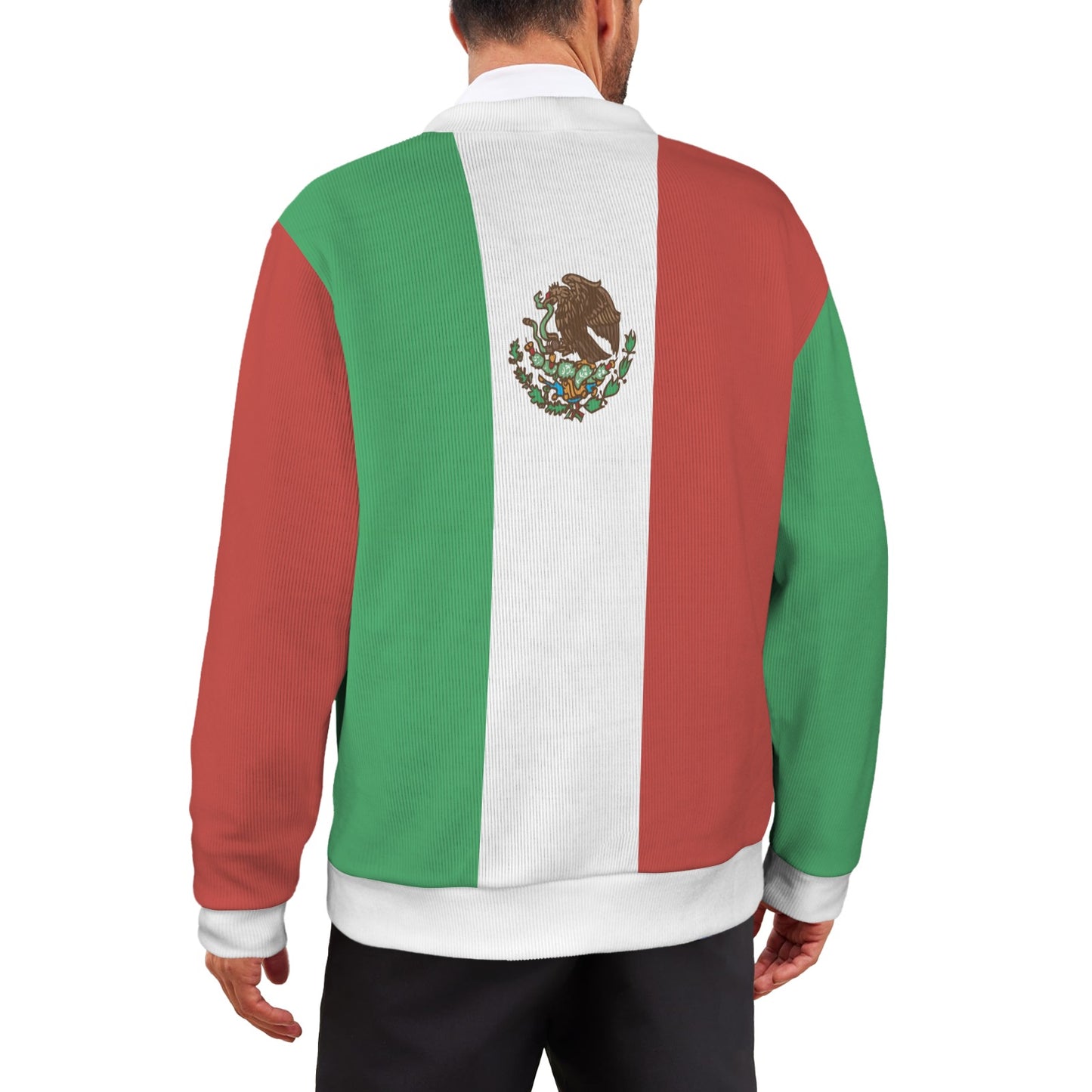 Mexico Flag Inspired Men's Cardigan