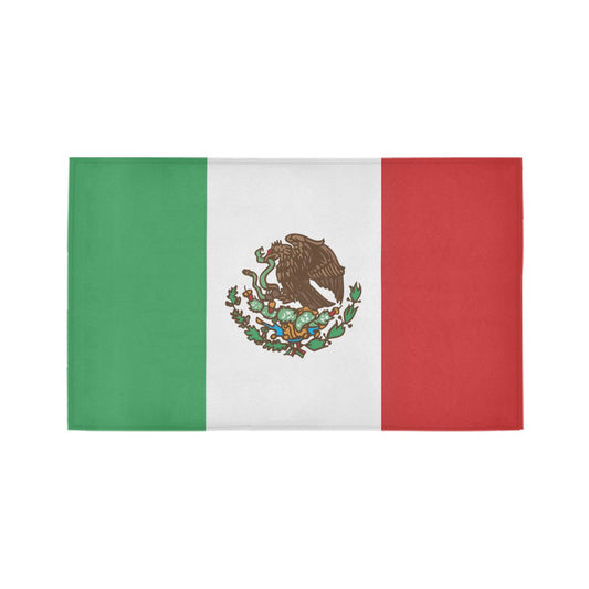 Mexico Flag Inspired Doormat 30" x 18" (Sponge Material)