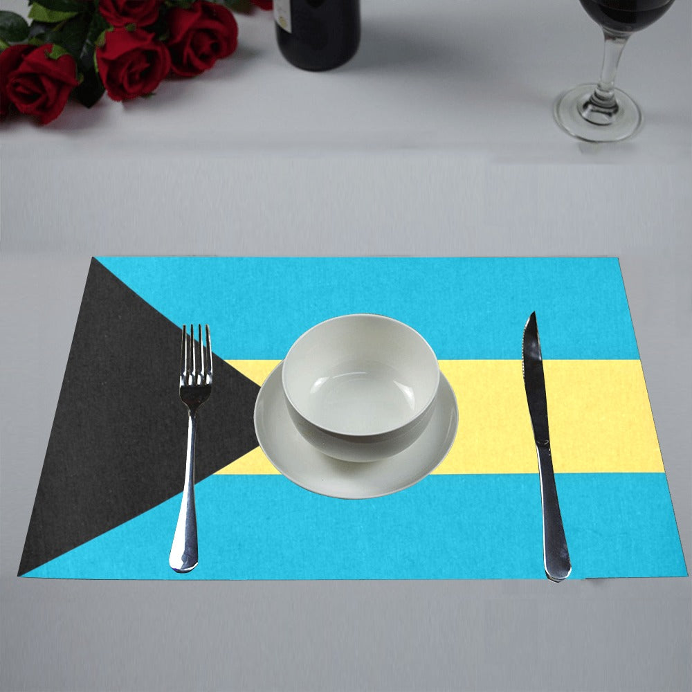 Bahamas Flag Placemats 12" x 18" (Set of 6)