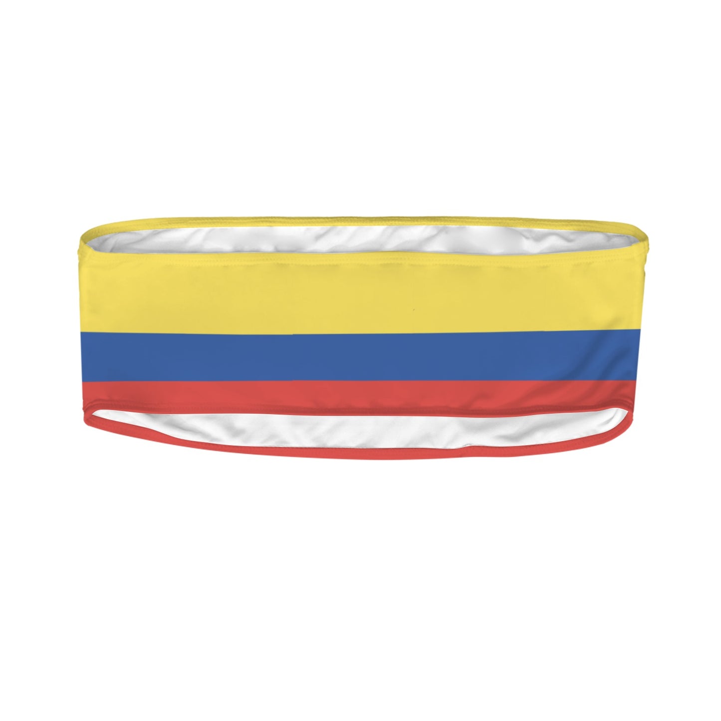 Ecuador Flag Inspired Bandeau Tube Bikini Top