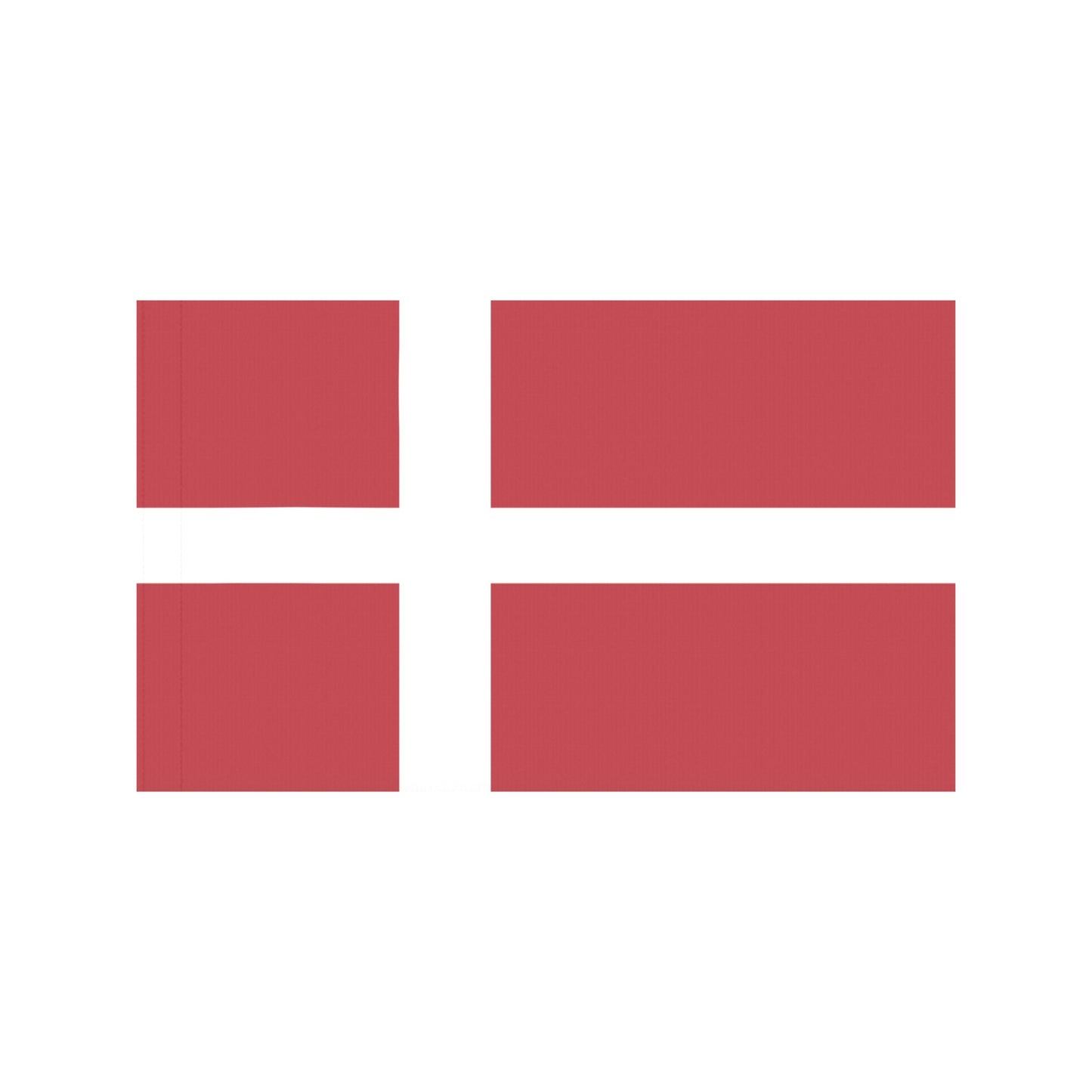 Red Danish flag with white cross, by Luv My Flag.