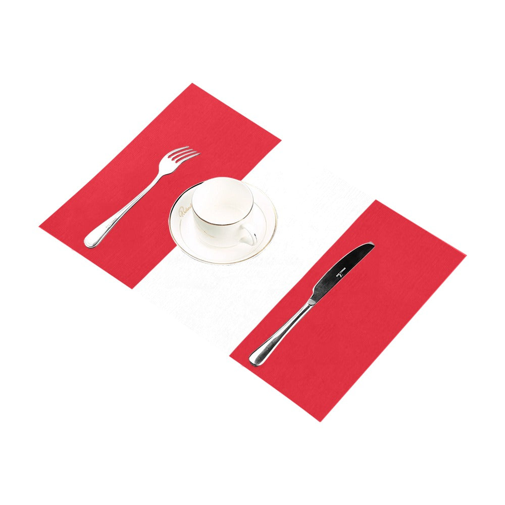 Peru Flag Placemats 12" x 18" (Set of 6)