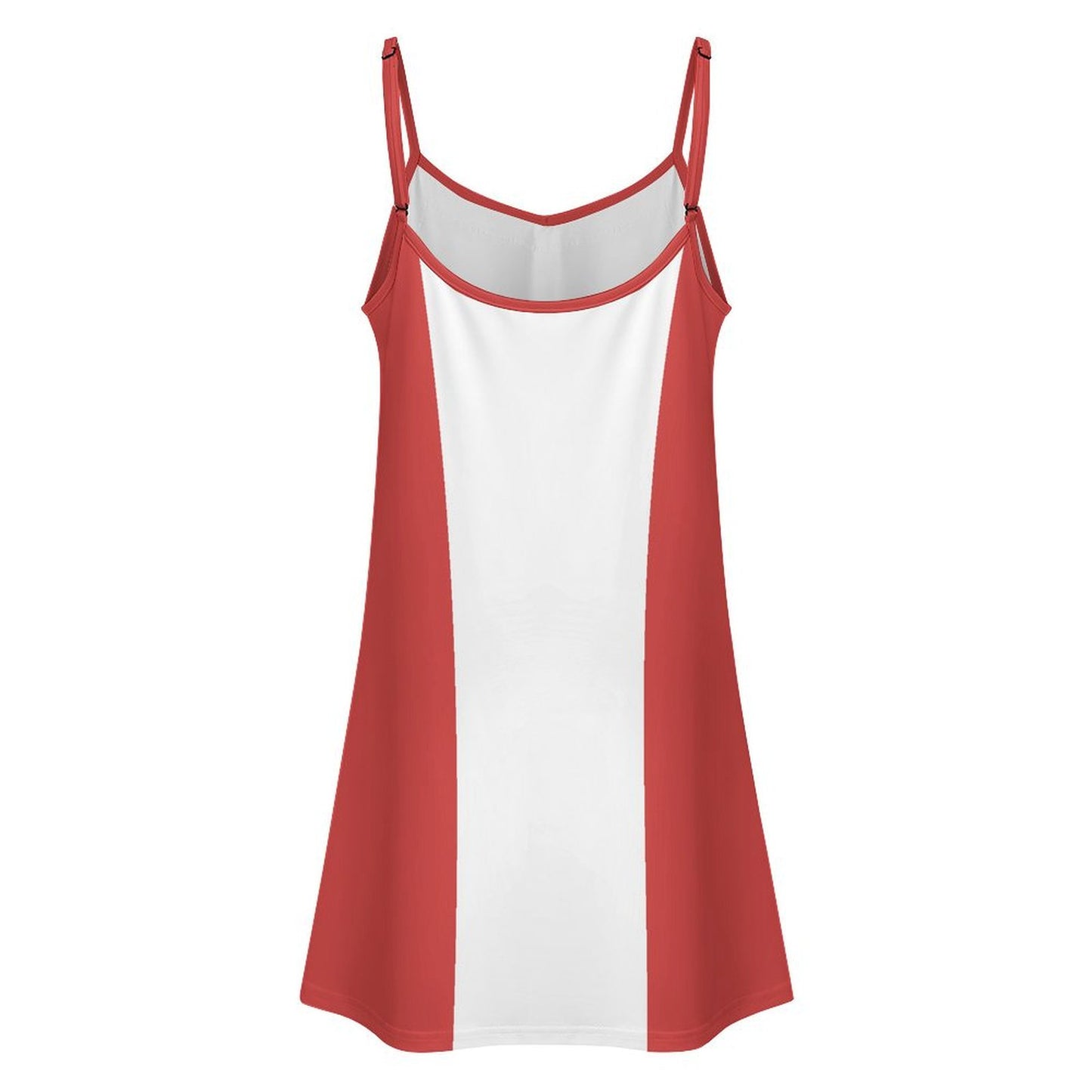 Canada Flag Inspired Lace Trim Camisole Nightgown