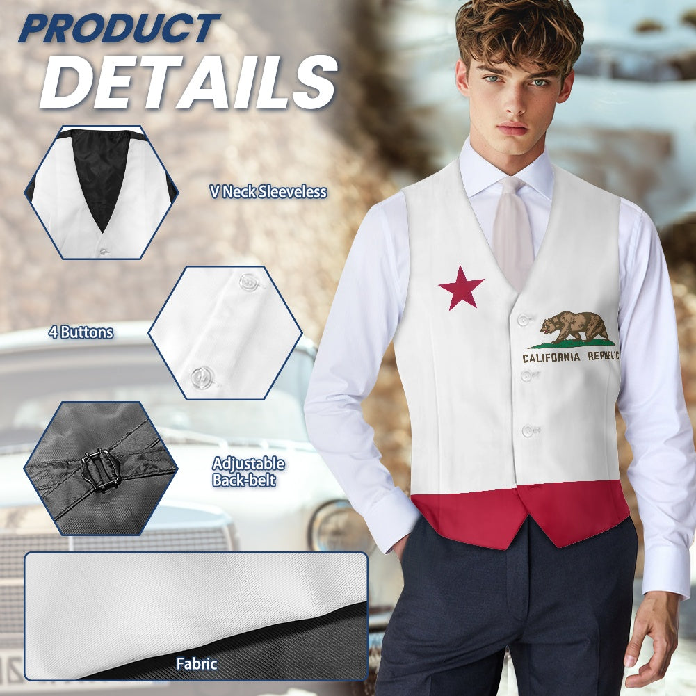 California Flag Suit vest jacket