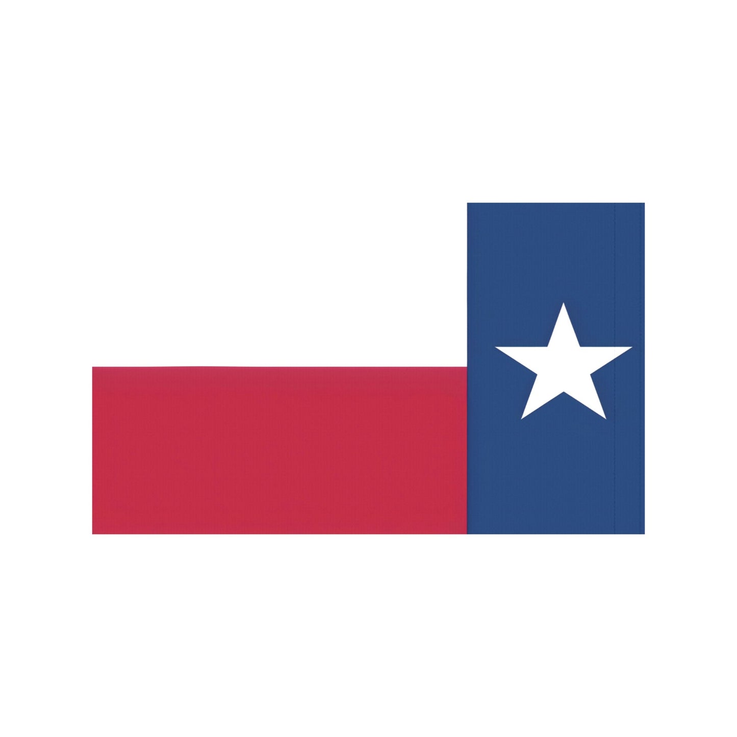 Texas flag design by Luv My Flag, white star.