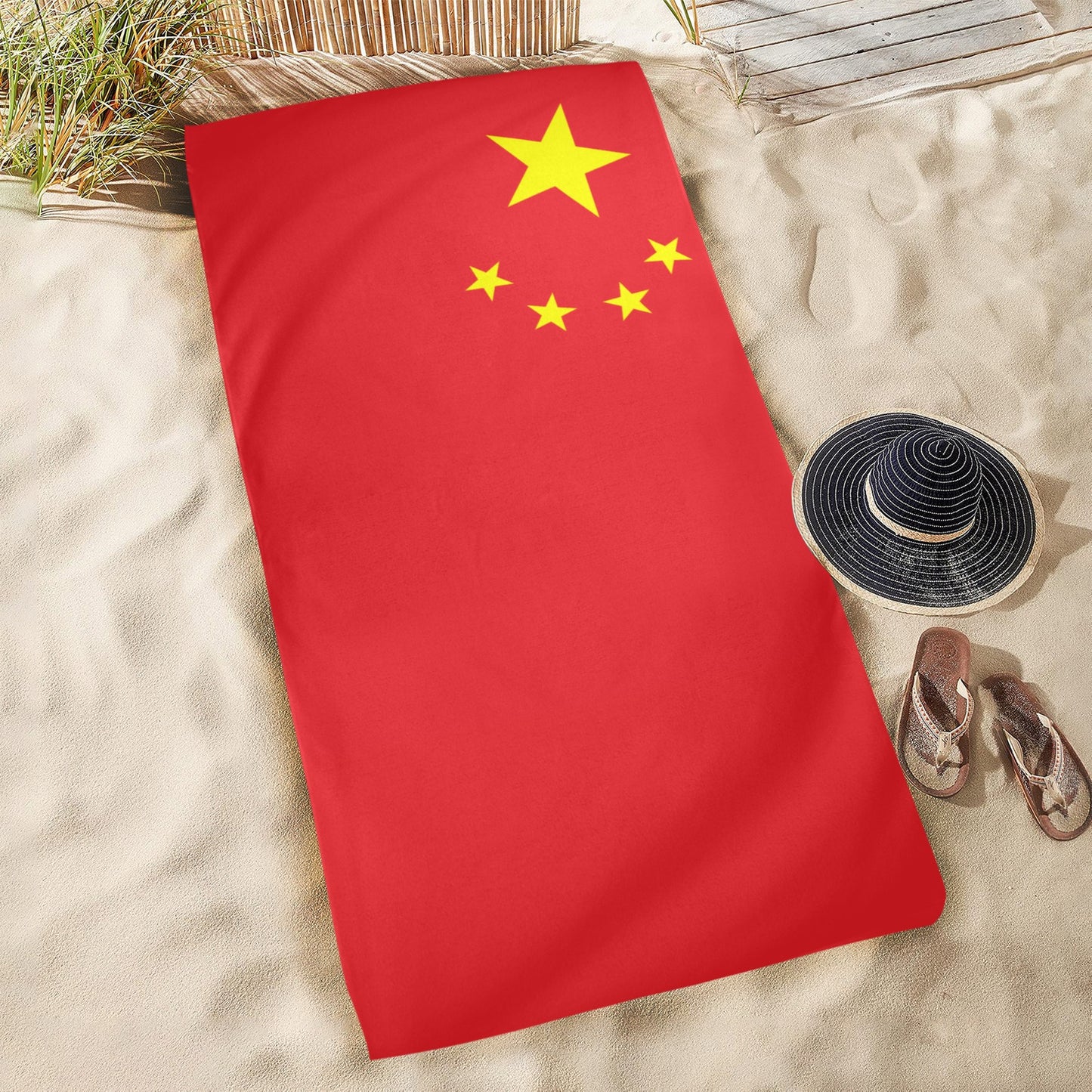 China Flag Beach Towel 31"x71" (Made in USA)