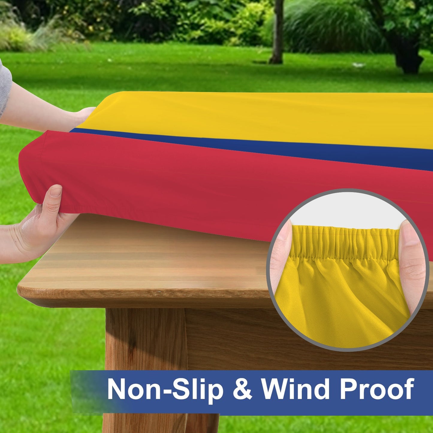 Venezuela Flag Picnic Table Cover (72" x 30") (Made in the USA)