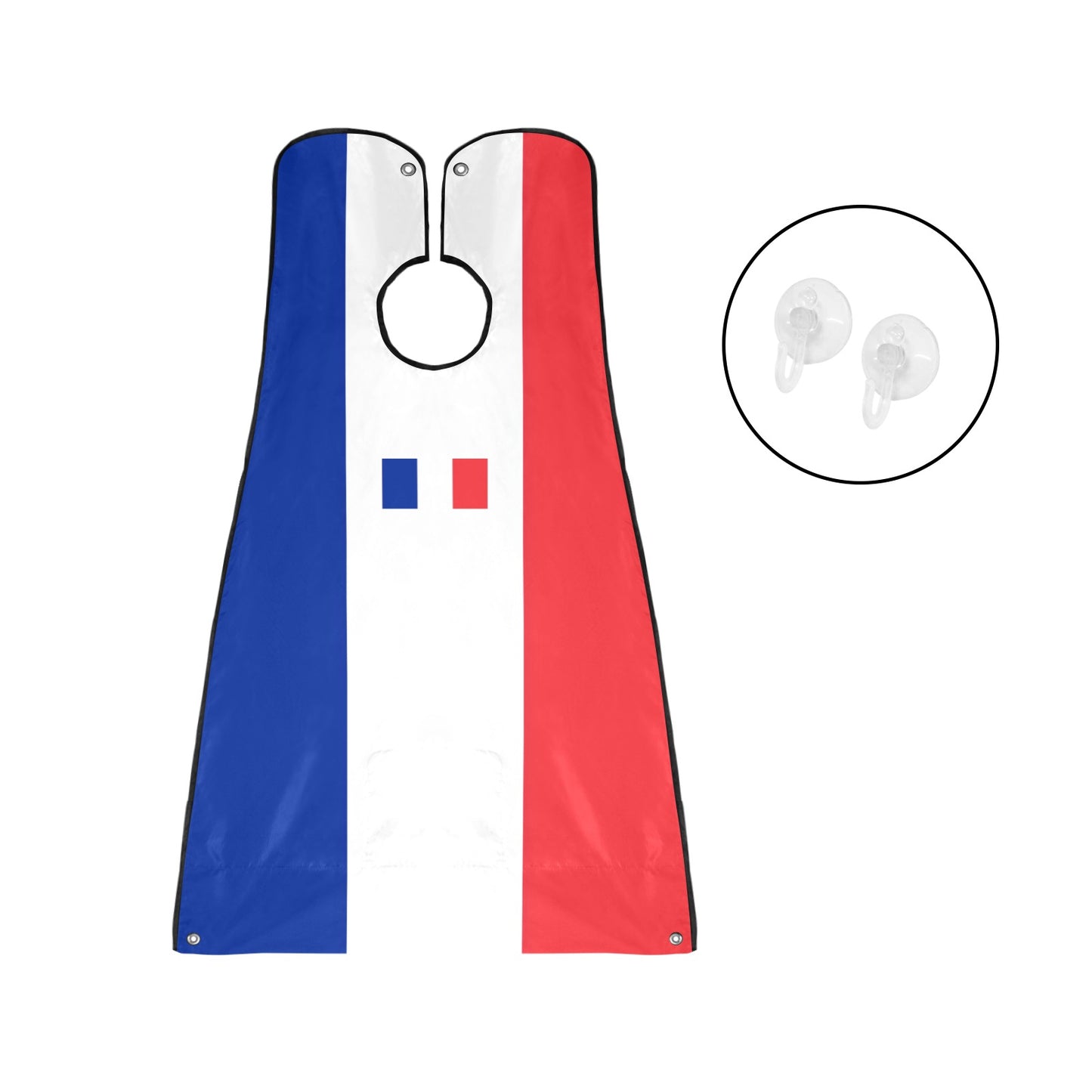 France Flag Beard Bib Apron for Men Shaving & Trimming