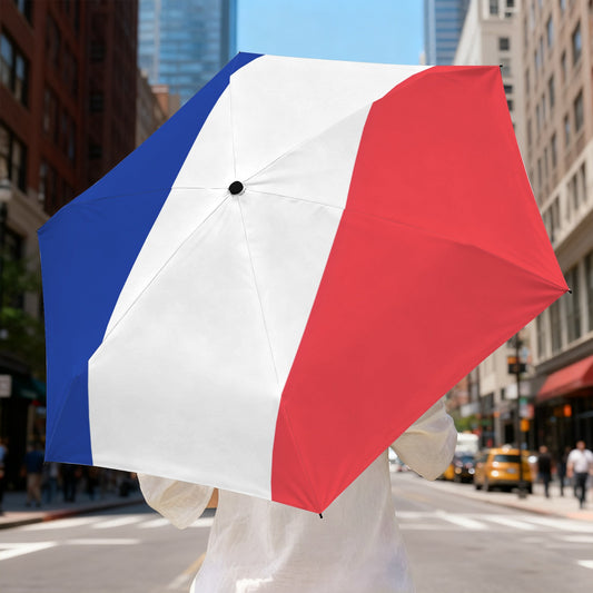 France Flag Inspired Mini Compact Umbrella
