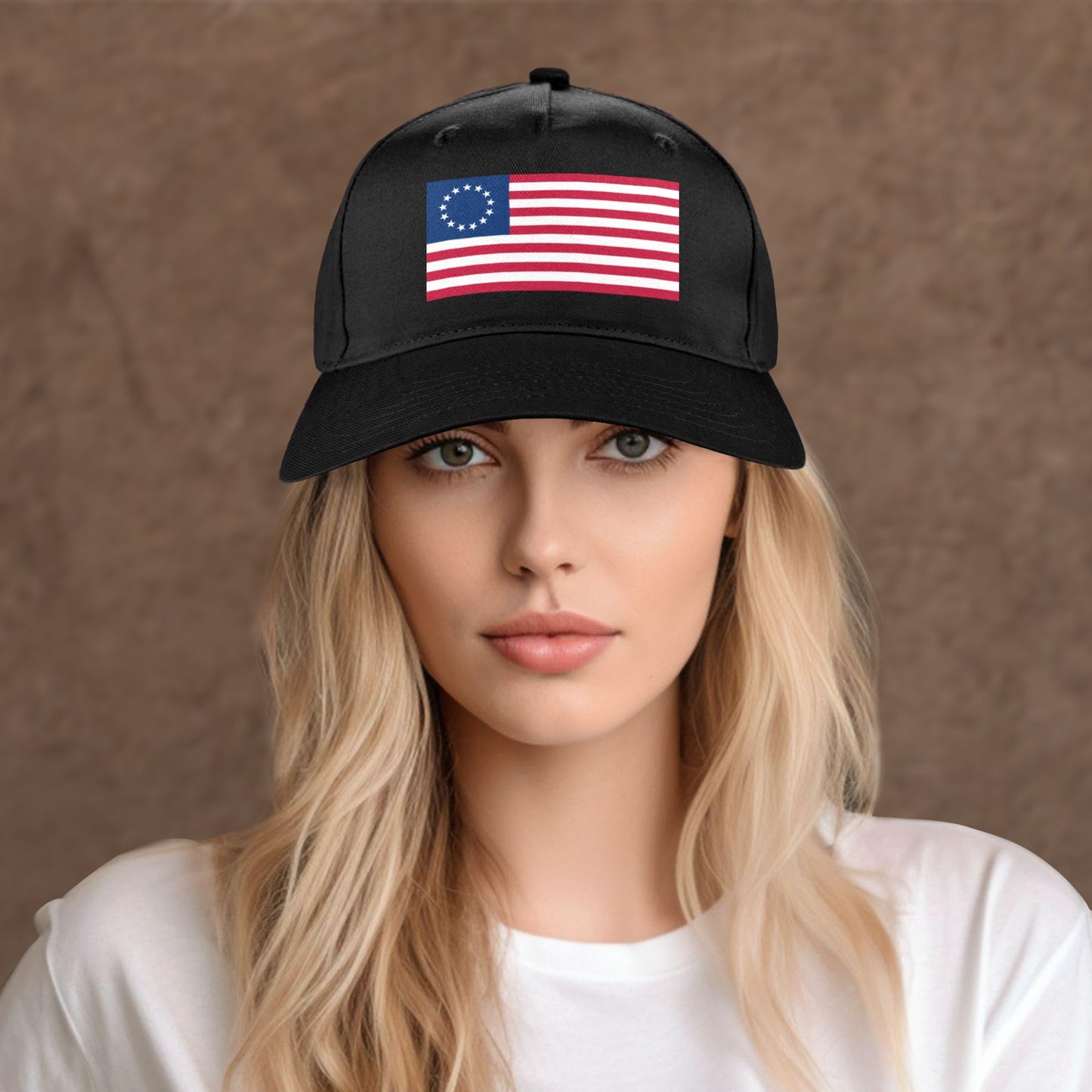 Betsy Ross Flag Baseball Cap (Made in USA)
