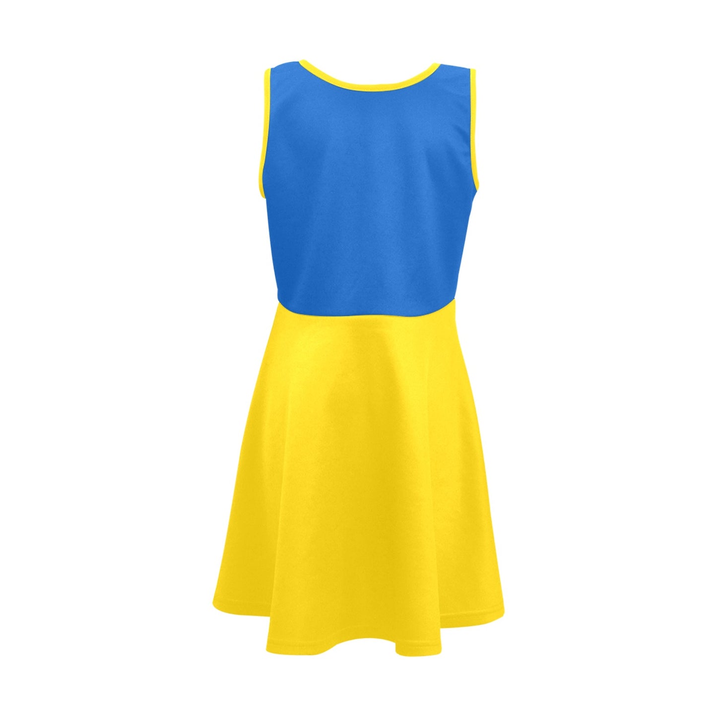Ukraine Flag Inspired Girls' Sleeveless Sundress | Ships from USA