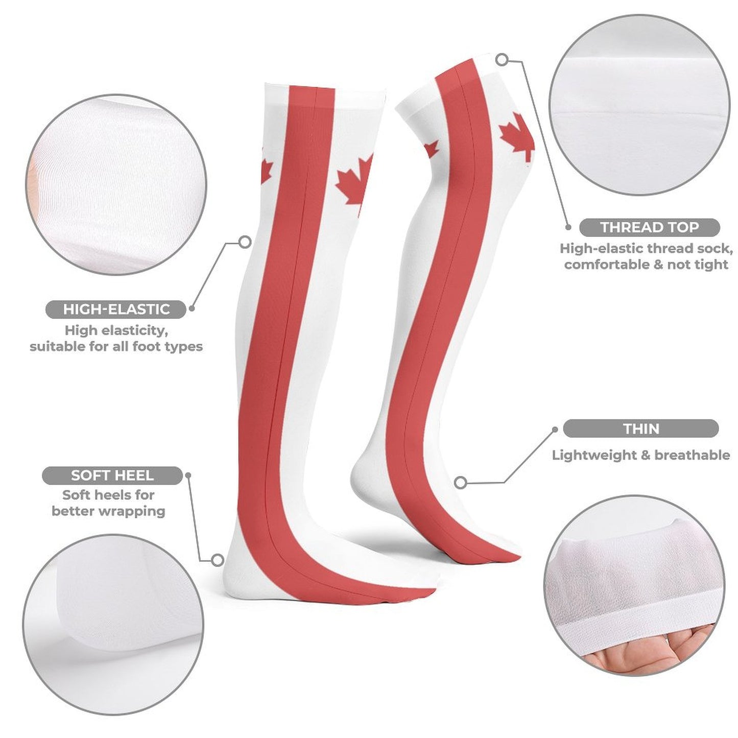 Canada Flag Trendy Stockings(Long)