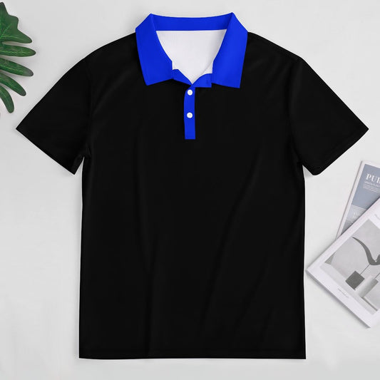 Thin Blue Line Flag Inspired Women's Straight Fit Polo Shirt