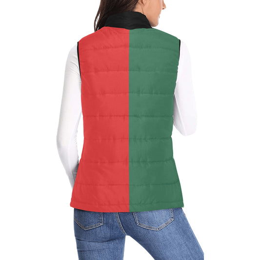 Mexico Flag Inspired Women's Padded Vest