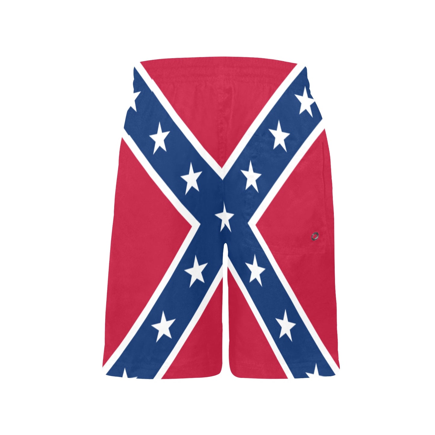 Confederate Battle Flag Inspired Boys Beach Shorts