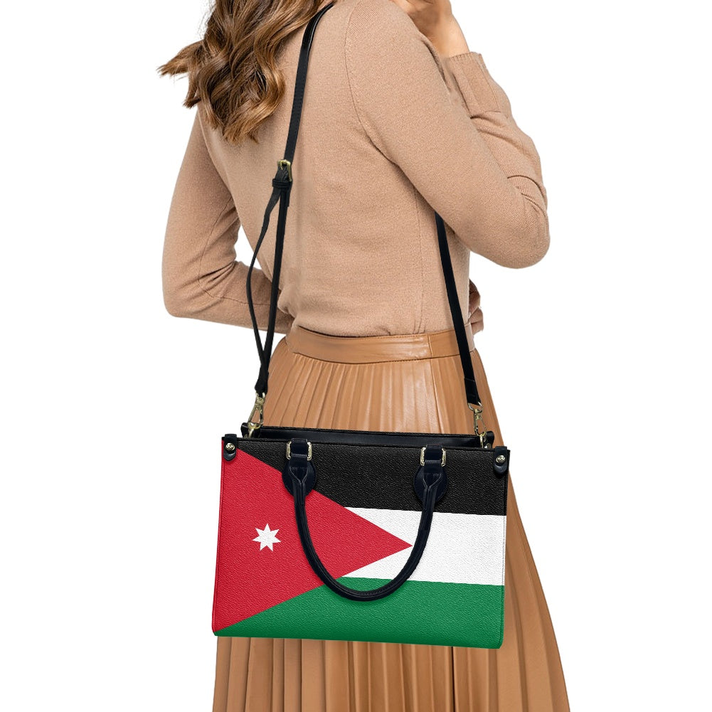Jordan Flag Handbag With Swag – PU Leather Shoulder Purse With Style - Luv My Flag