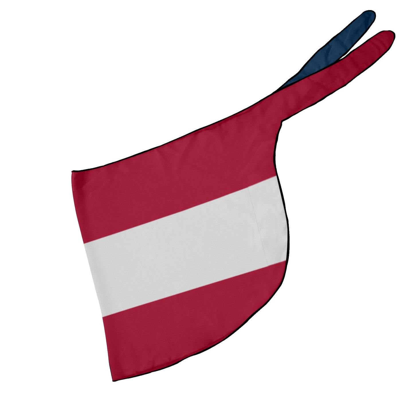 Red and white bicycle cover by Luv My Flag.
