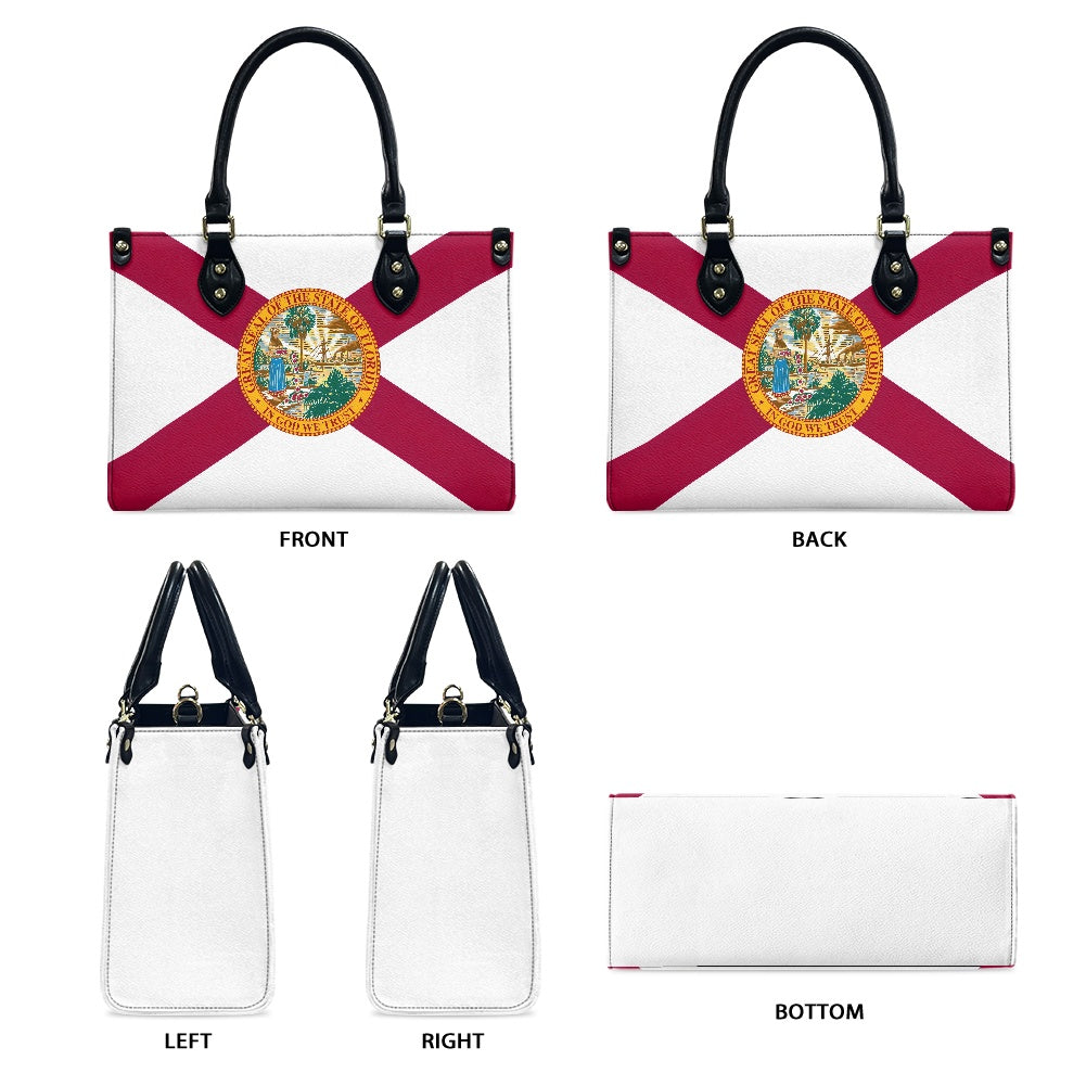 Luv My Flag handbag featuring Florida state flag design.