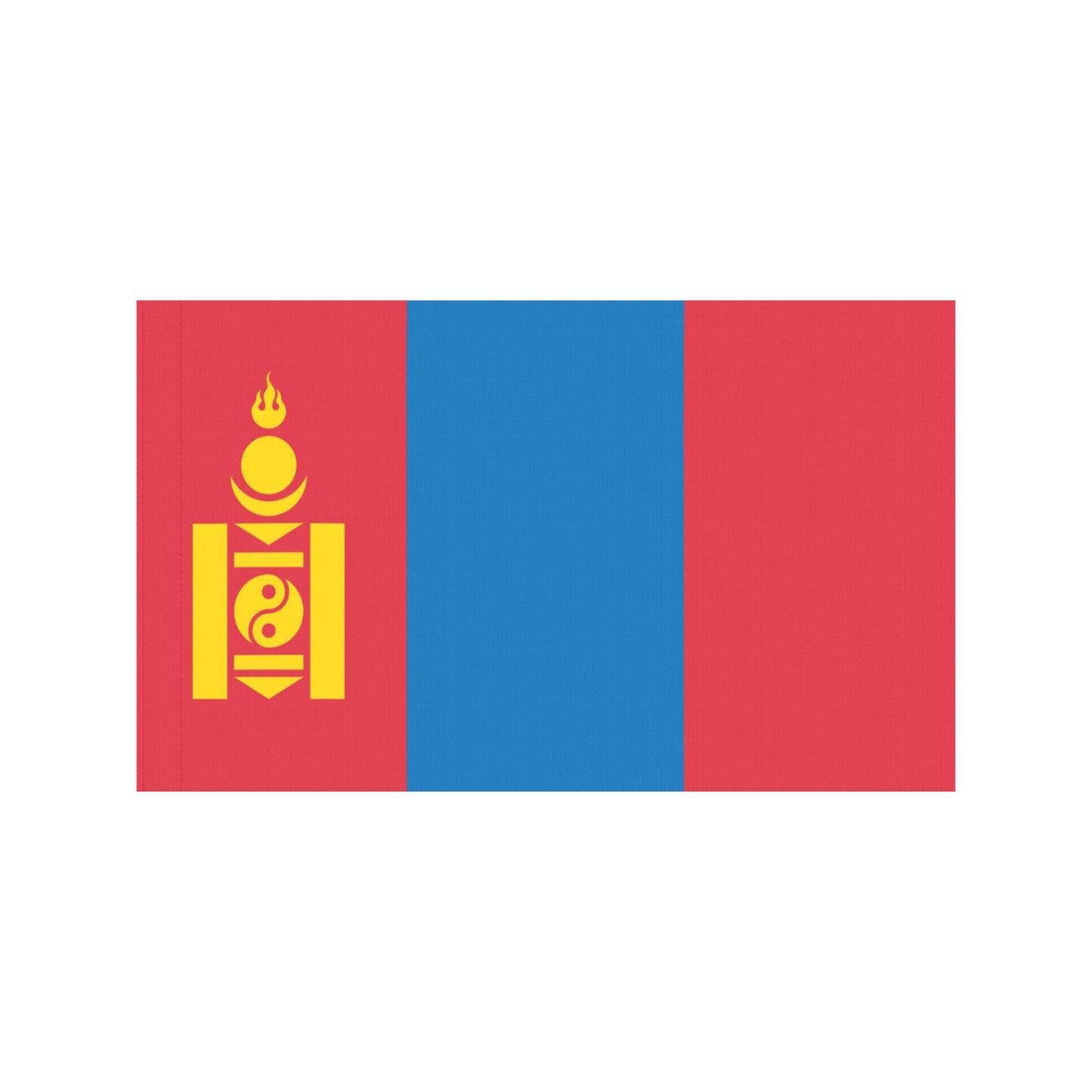 Luv My Flag product: Mongolian flag with distinctive emblem.