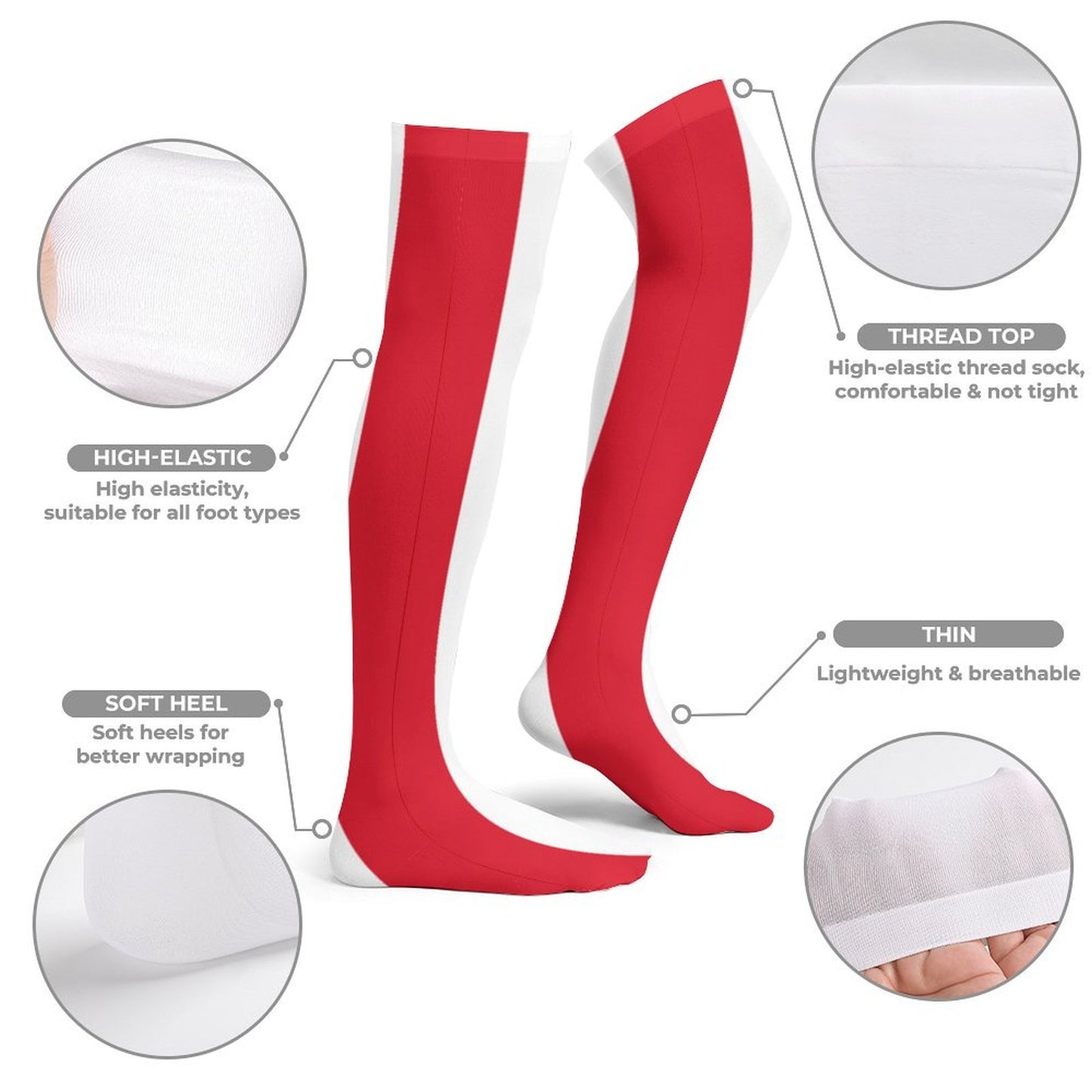 Peru Flag Trendy Stockings(Long)