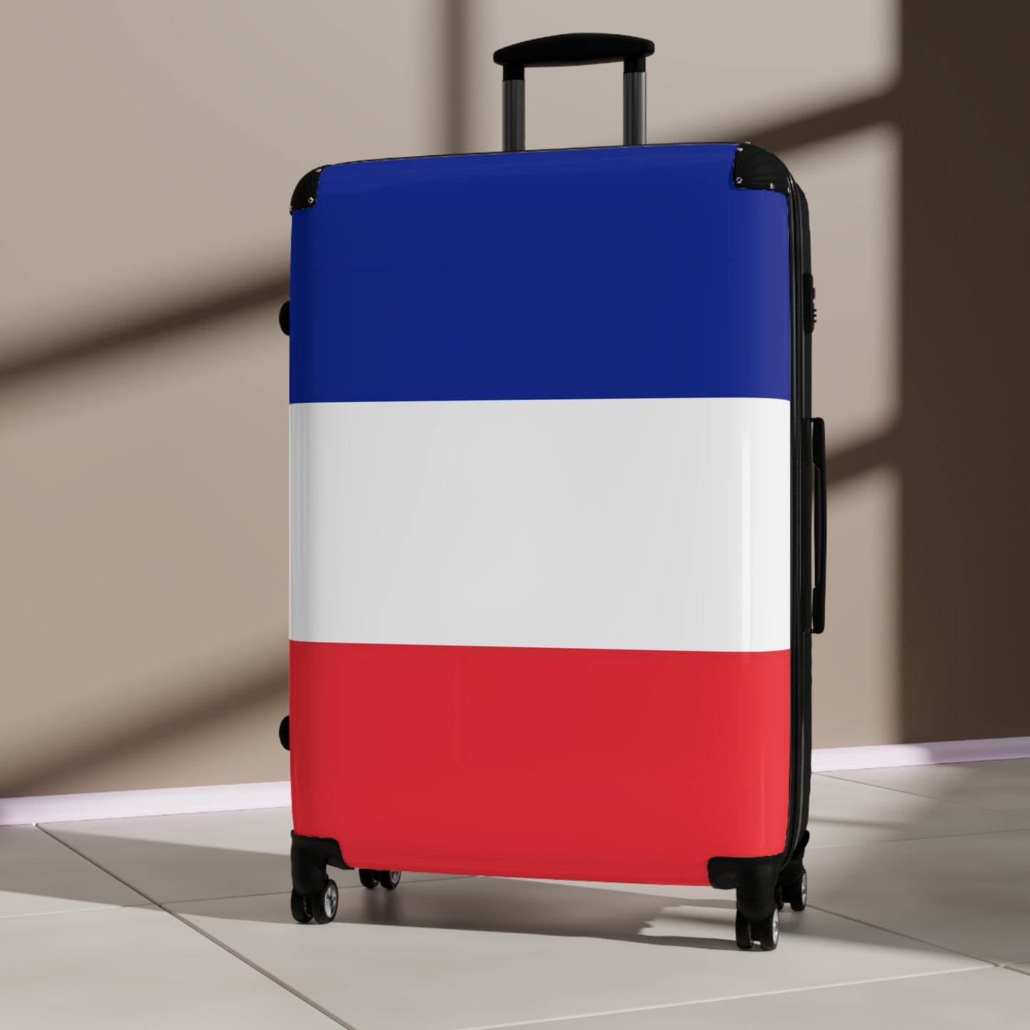 France Flag Inspired Suitcase