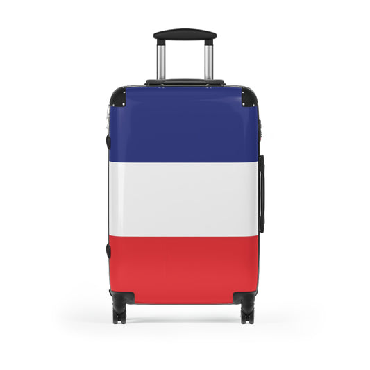France Flag Inspired Suitcase