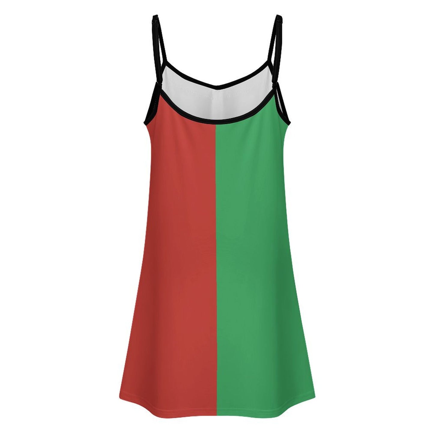 Mexico Flag Inspired Lace Trim Camisole Nightgown