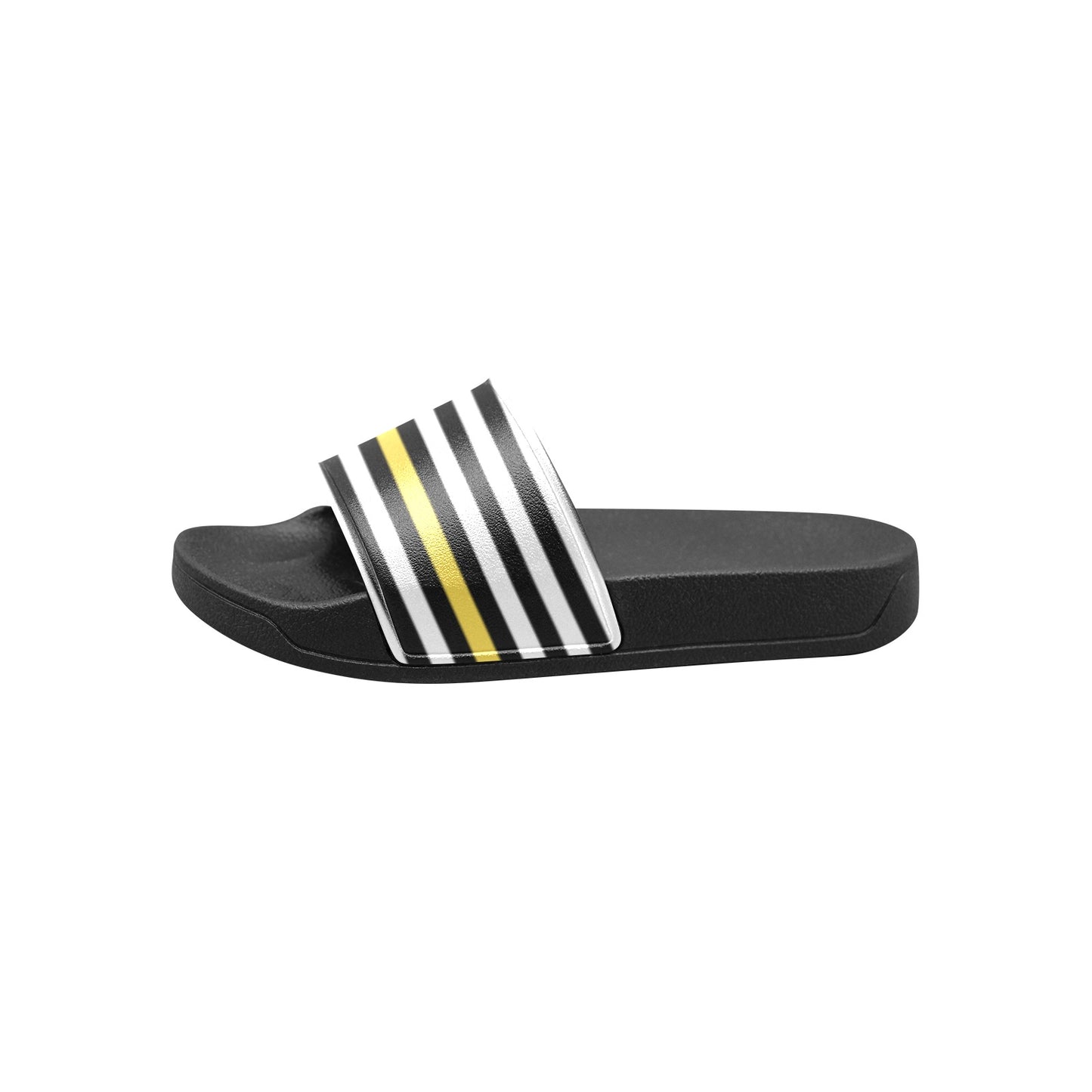 Thin Gold Line Flag Kid's Slide Sandals