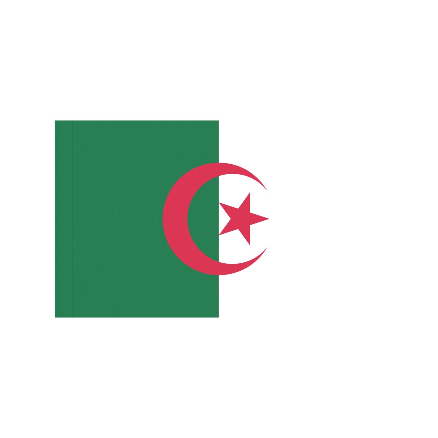 Luv My Flag's depiction of Algeria's flag design.