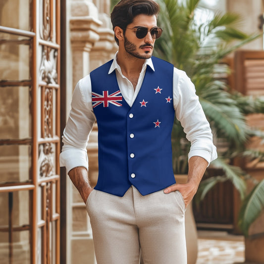 New Zealand Flag Suit vest jacket