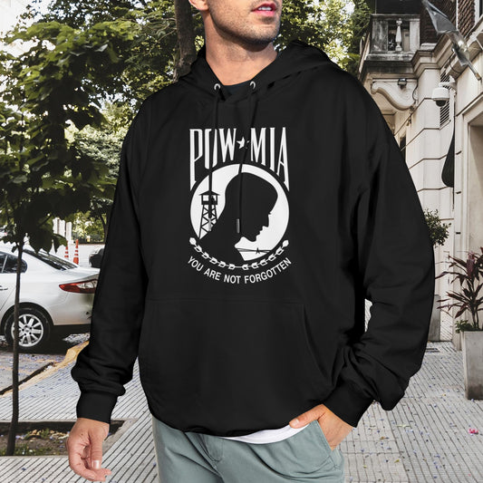 POW/MIA Flag Inspired Men's Hoodie (Made in the USA)