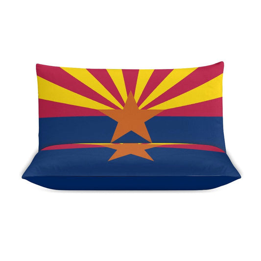 Arizona Flag Inspired 3-Piece Bedding Set (1 Duvet Cover + 2 Pillow Shams) – 102"×90"