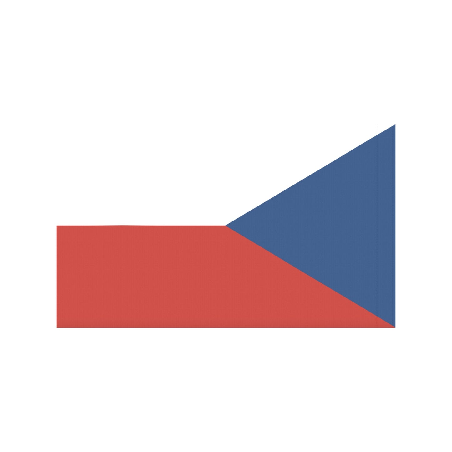 Triangle pillow, Czech flag design by Luv My Flag brand.