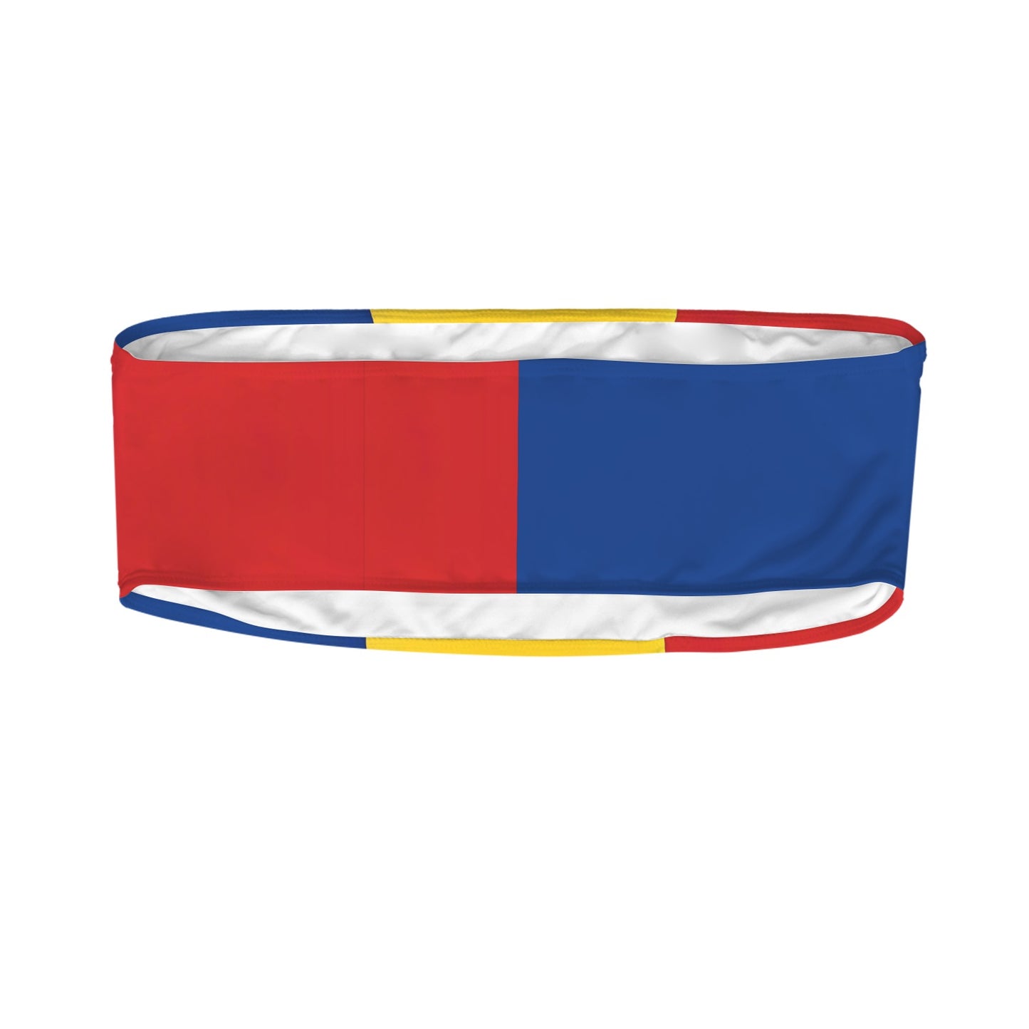 Romania Flag Inspired Bandeau Tube Bikini Top