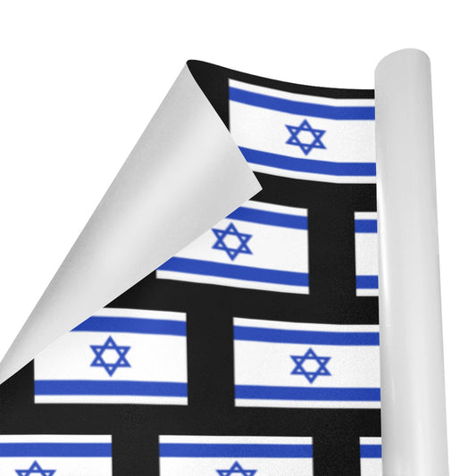 Israel Flag Custom Gift Wrapping Paper 58"x 22.5" (4 Rolls)