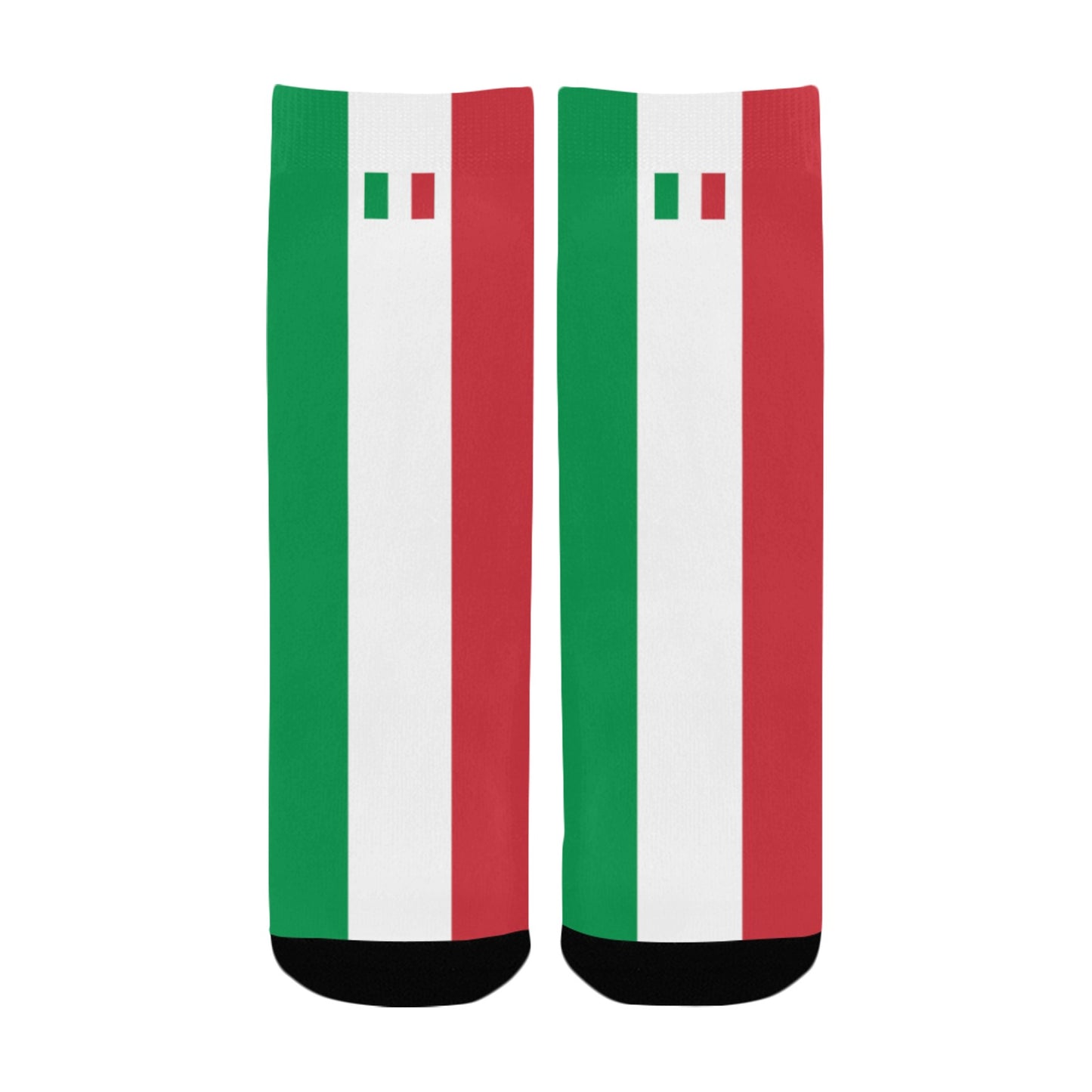 Italy Flag Inspired Kid's Custom Socks (Made in the USA)