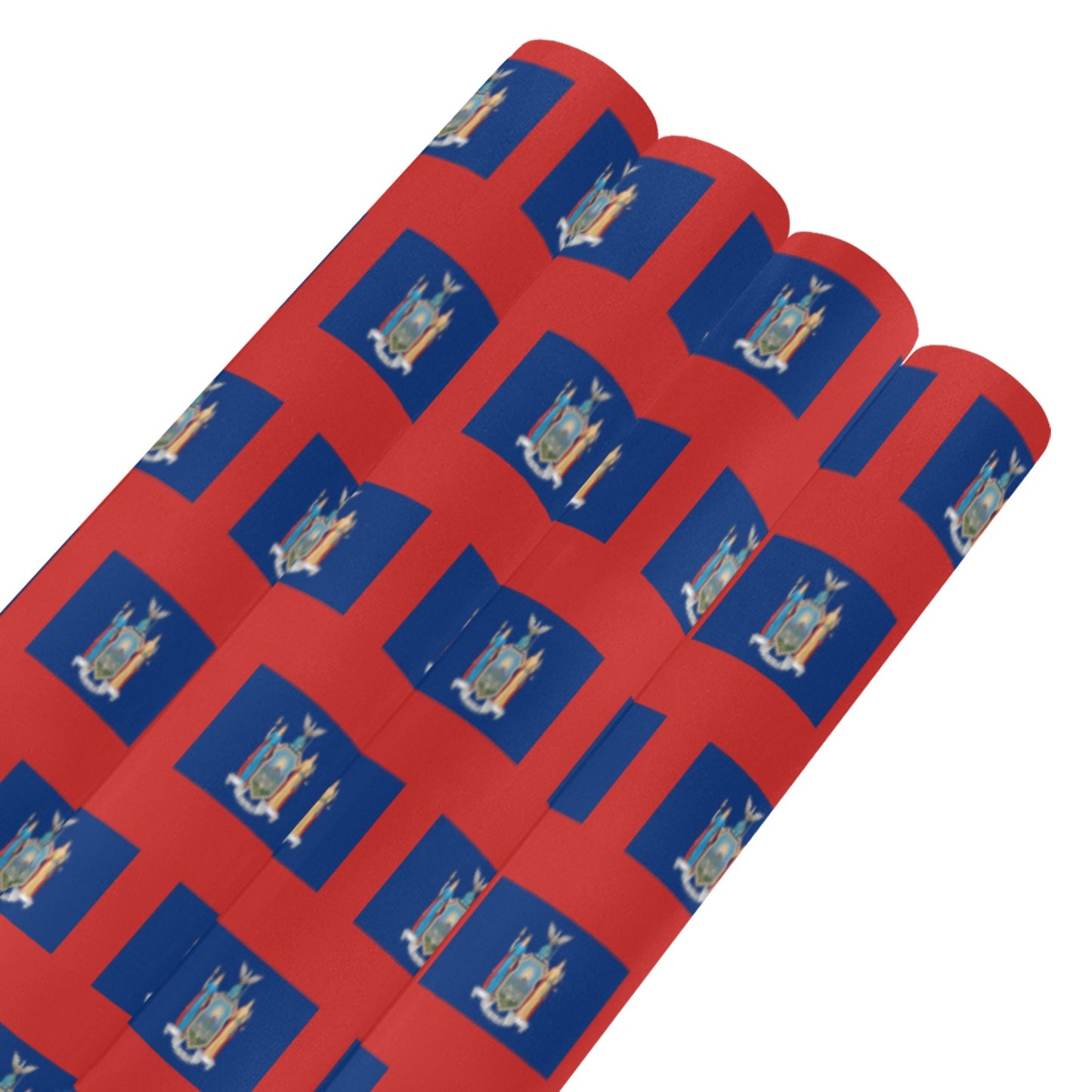 New York Flag Custom Gift Wrapping Paper 58"x 22.5" (4 Rolls)