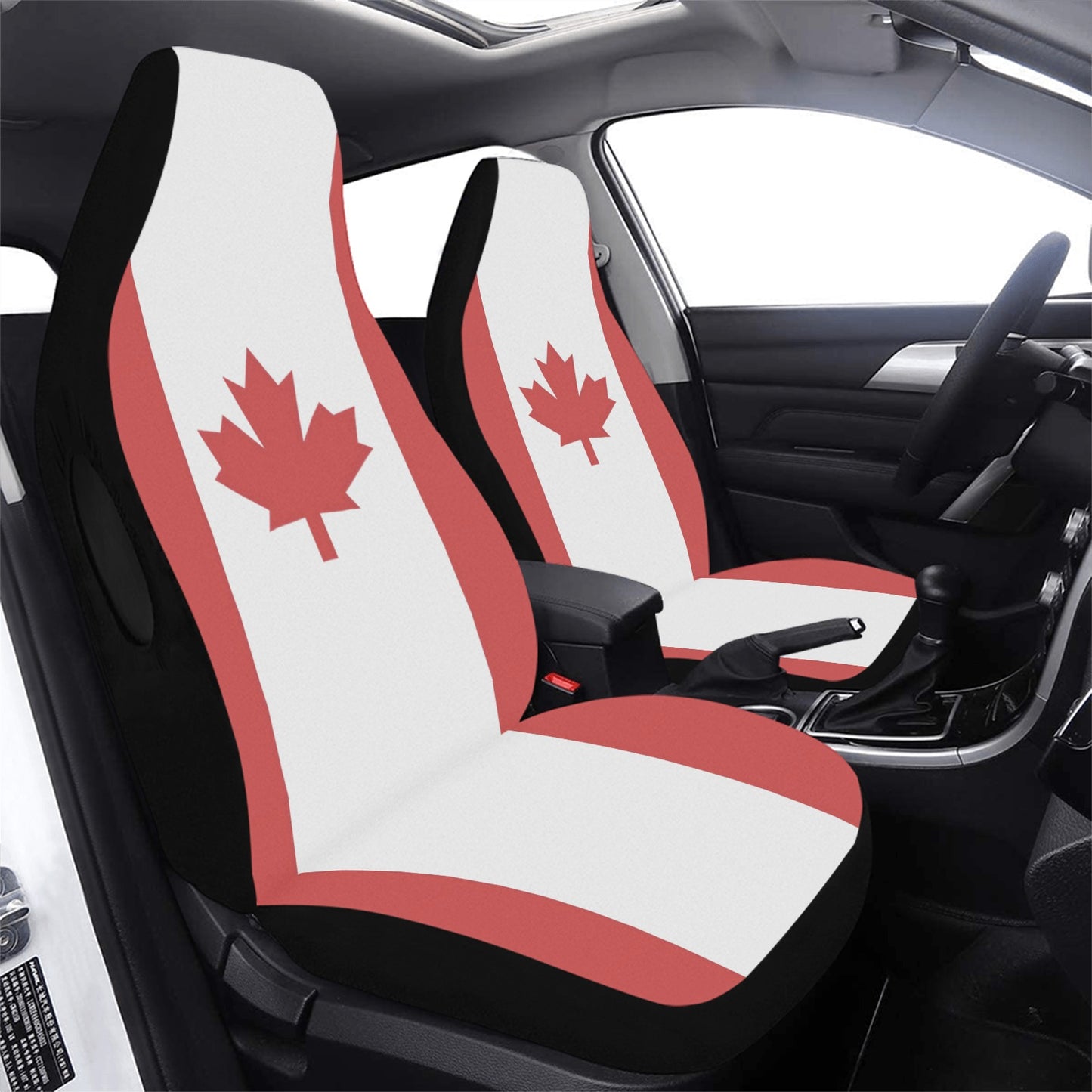 Canada Flag Car Seat Cover Airbag Compatible(Set of 2)