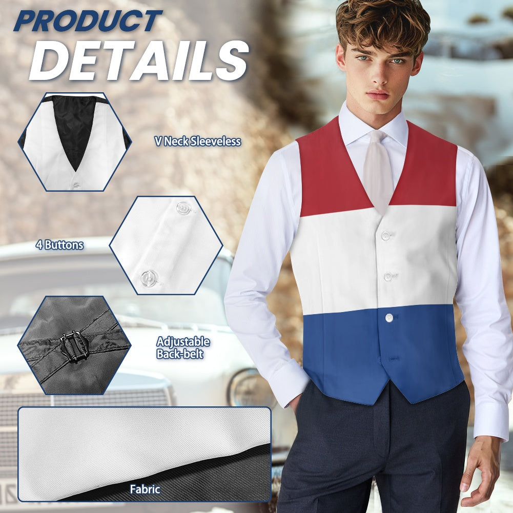 Netherlands Flag Suit vest jacket
