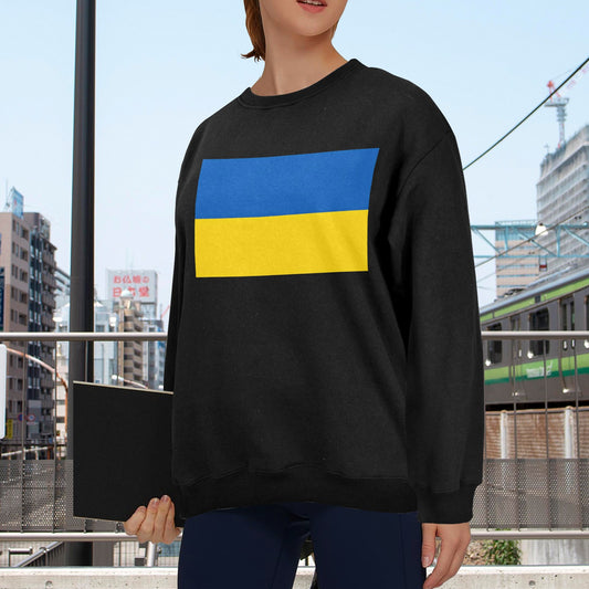 Ukraine Flag Unisex Fleece Sweatshirt (Made in the USA)